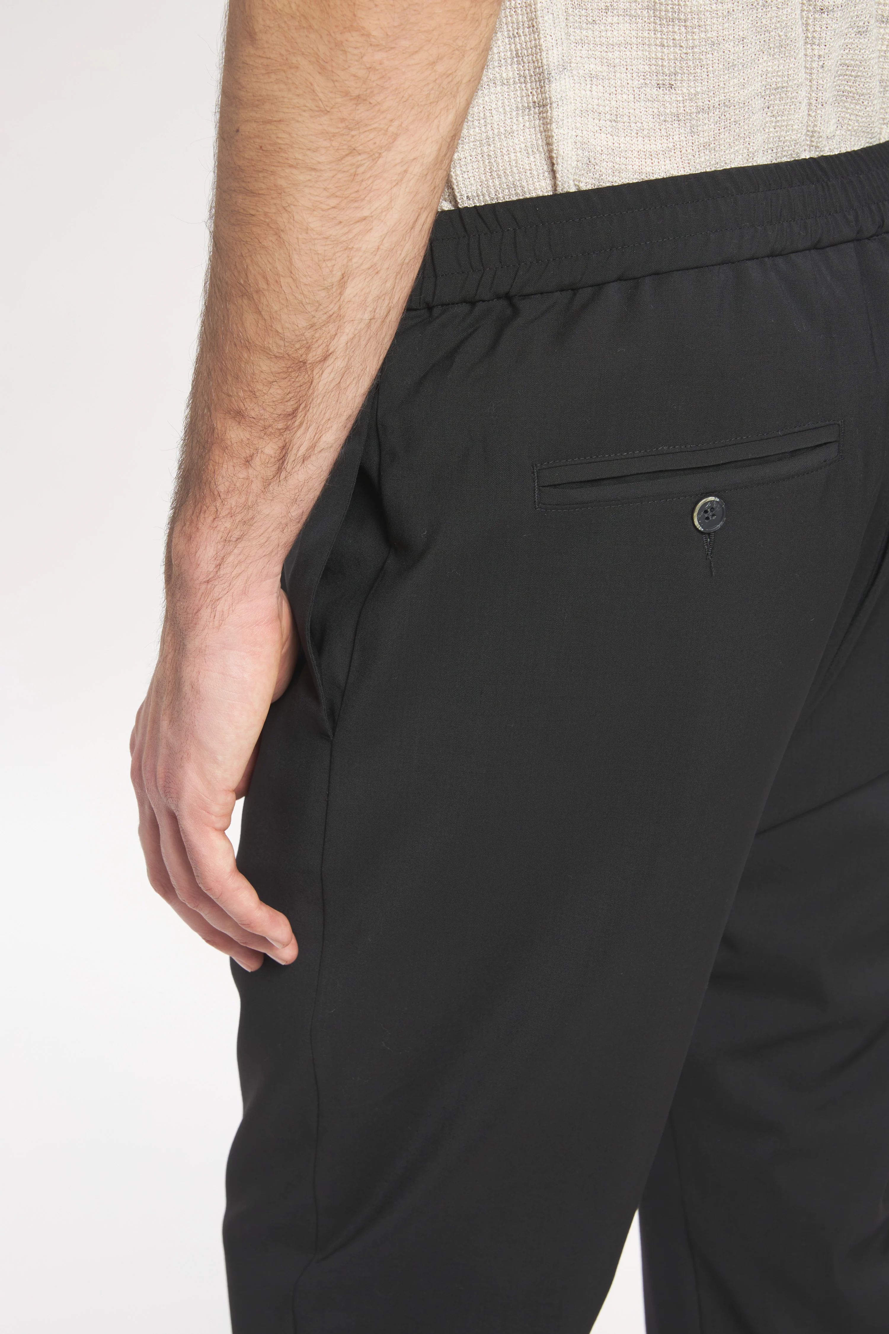 Trousers Riobarbo Tropical Nero - Image 6