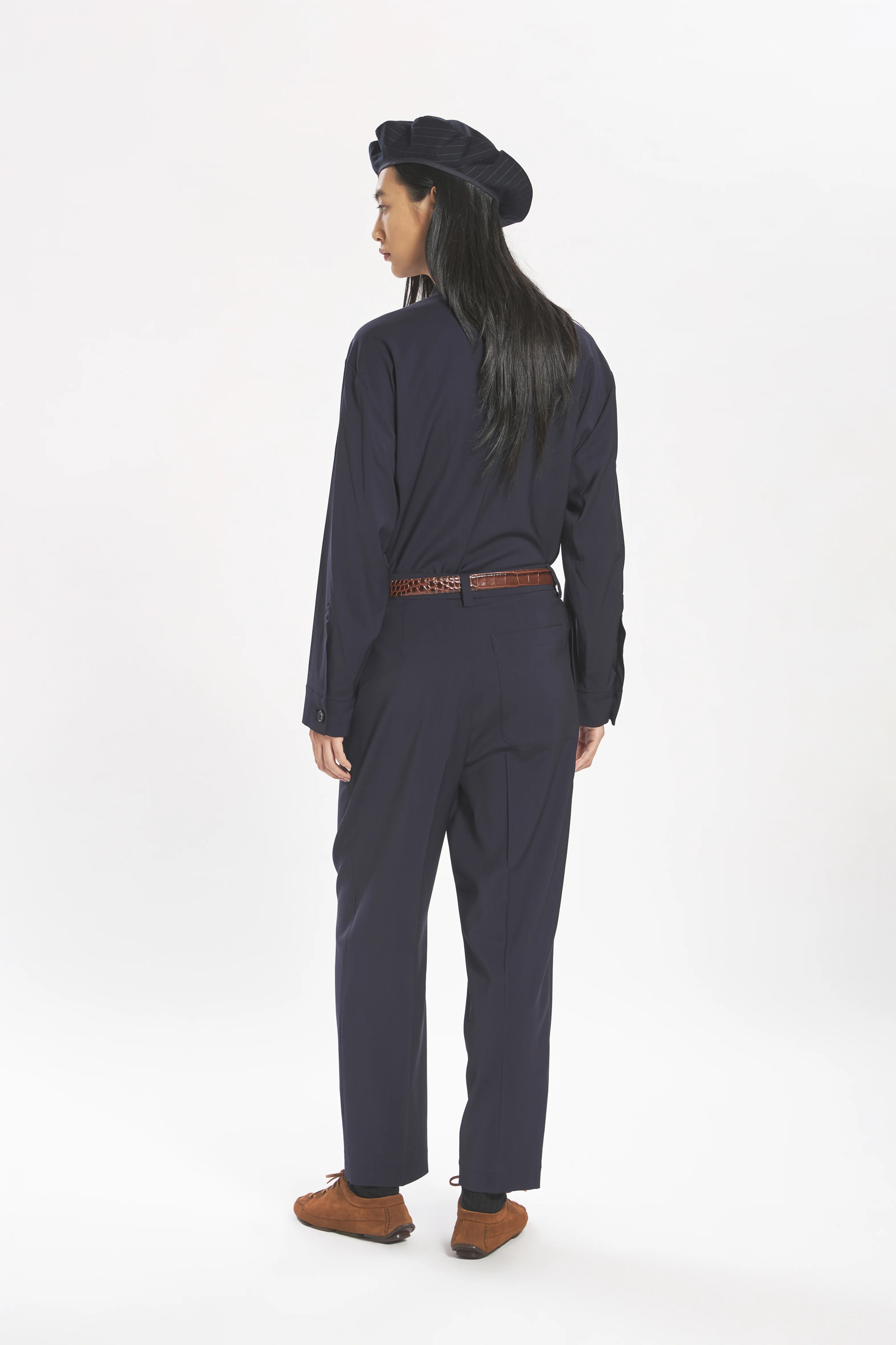 Trousers Roxanne Tropical Navy - Image 3
